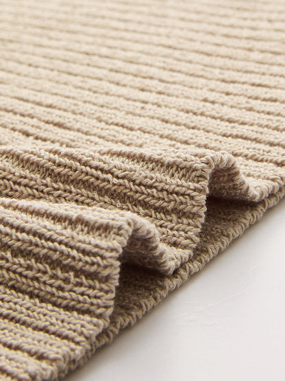 One Shoulder Ribbed Knit Tank Top