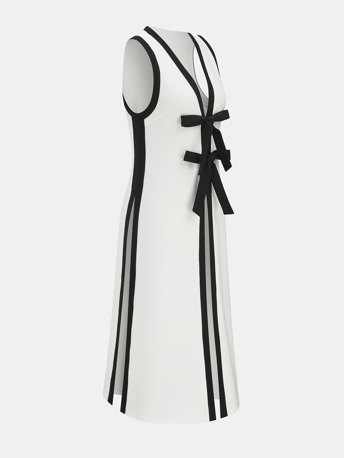 Bow Tie Longline Vest Coat & Pants Set