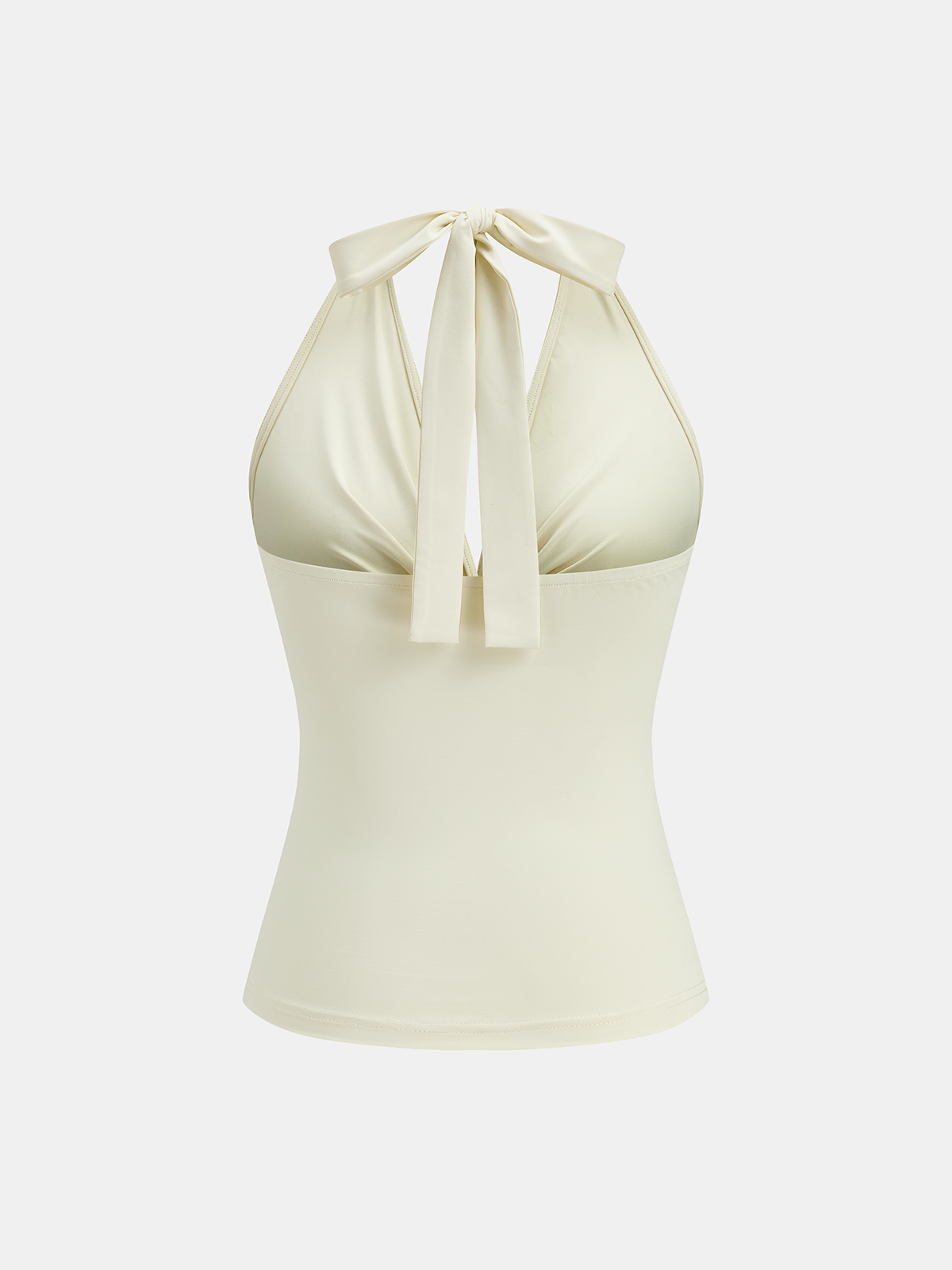 Twist-Front Halter Neck Top