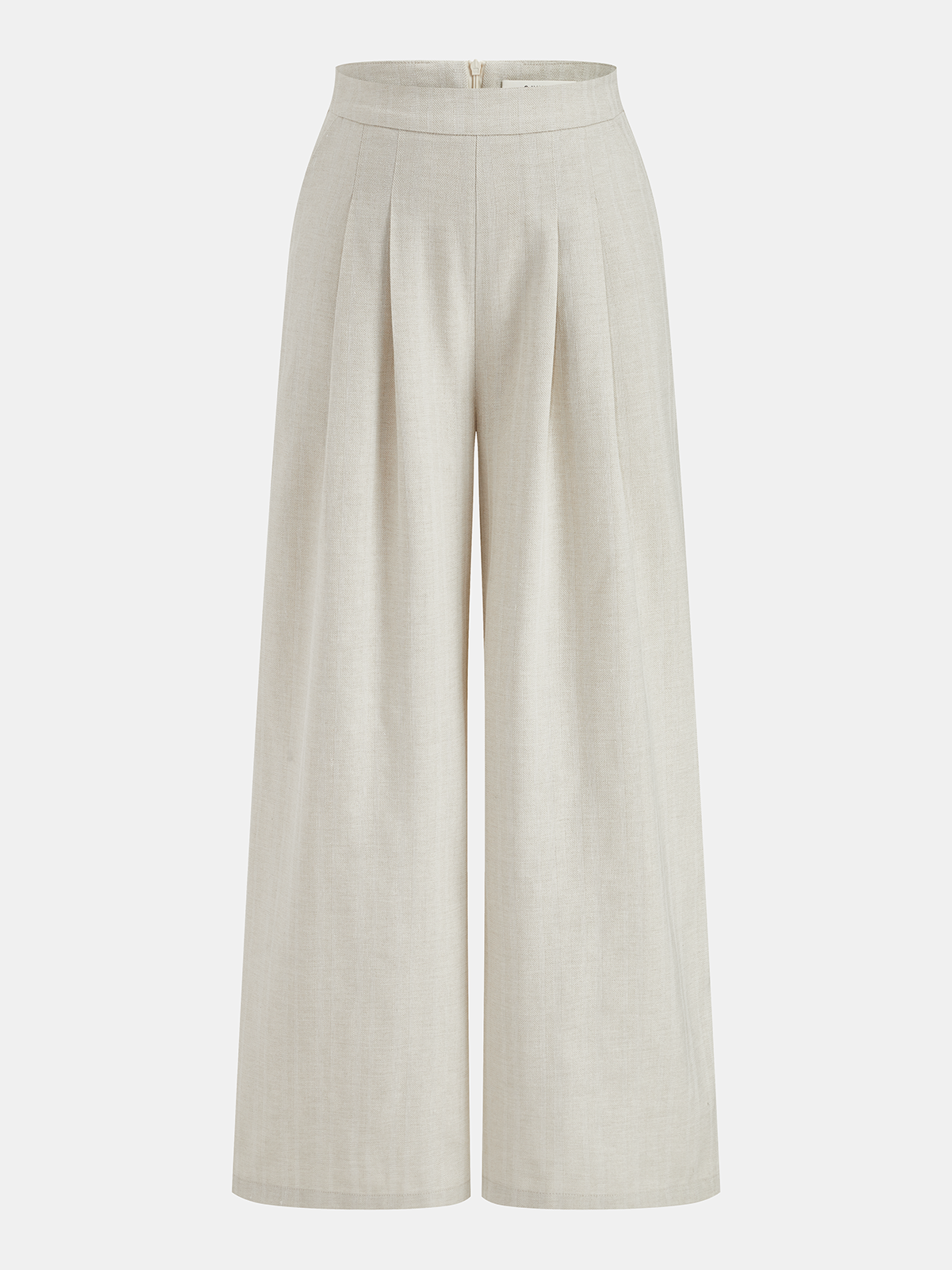 Cotton Linen Sleeveless Top & Pleated Pants Set