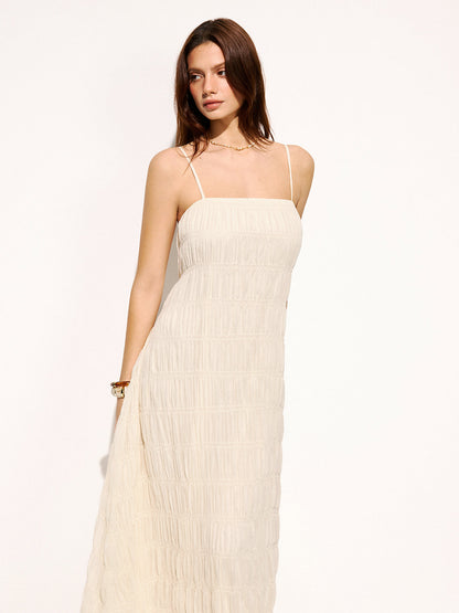 Smocked Tiered Cami Maxi Dress