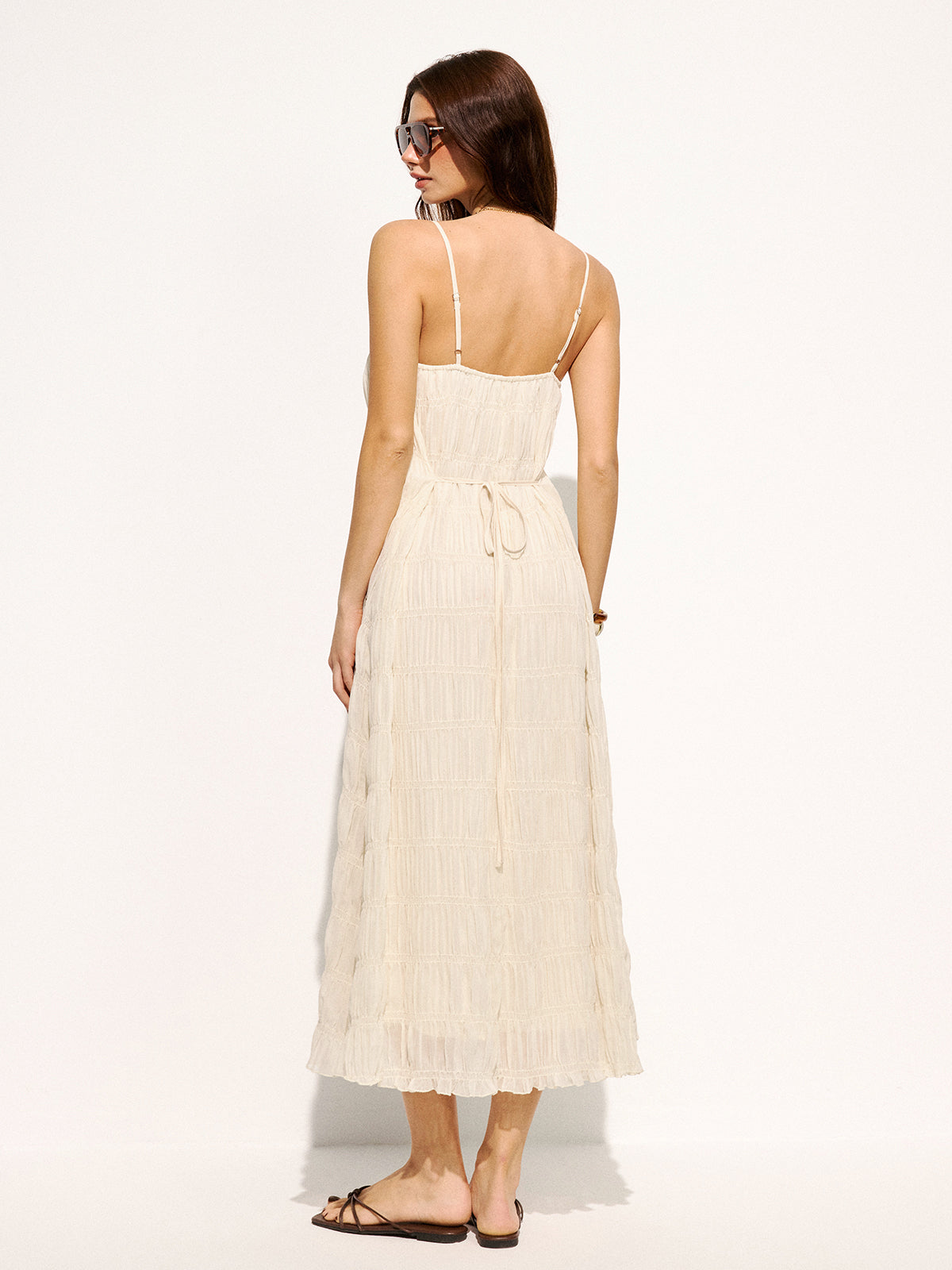 Smocked Tiered Cami Maxi Dress