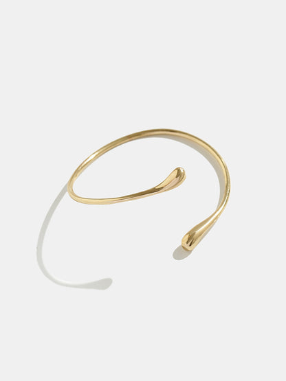 Minimalist Teardrop Open Upper Arm Cuff