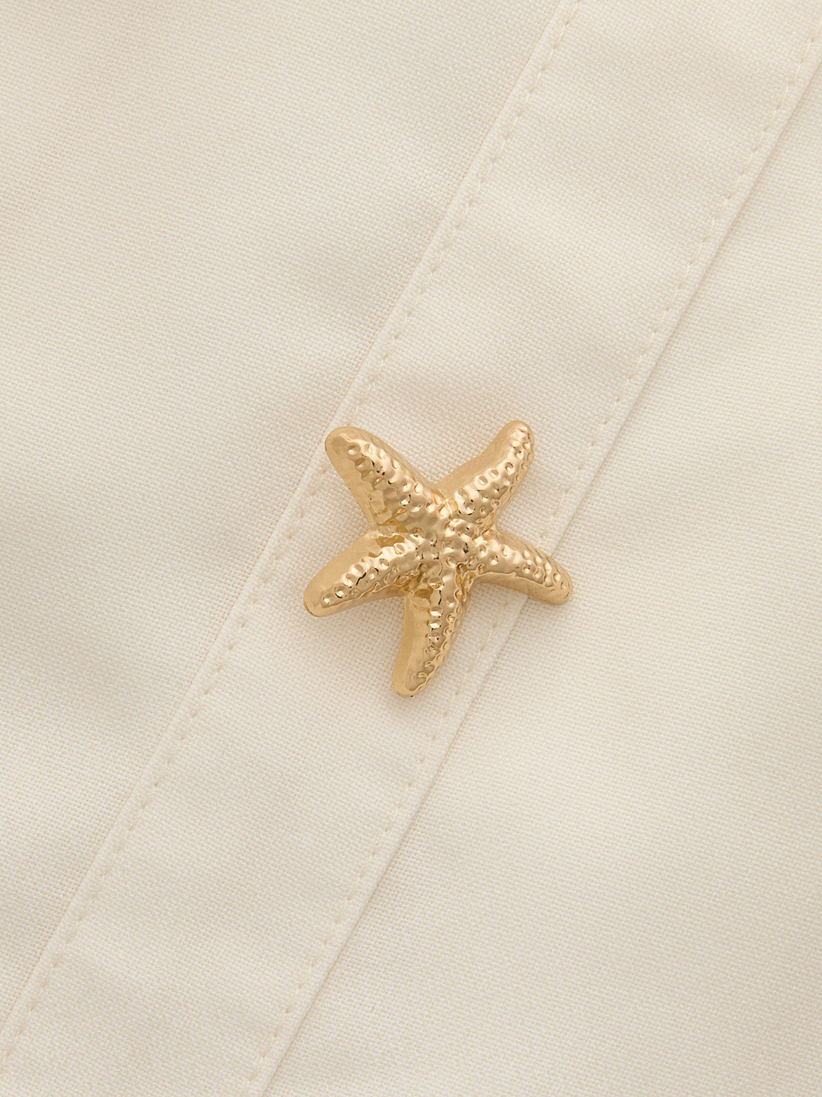 Starfish Detail Floral Print Sleeveless Mini Dress