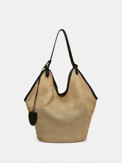 Straw Woven Large Capacity Hobo Tote Bag