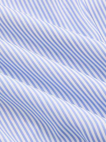 Striped Cinched Waist Cropped Shirt