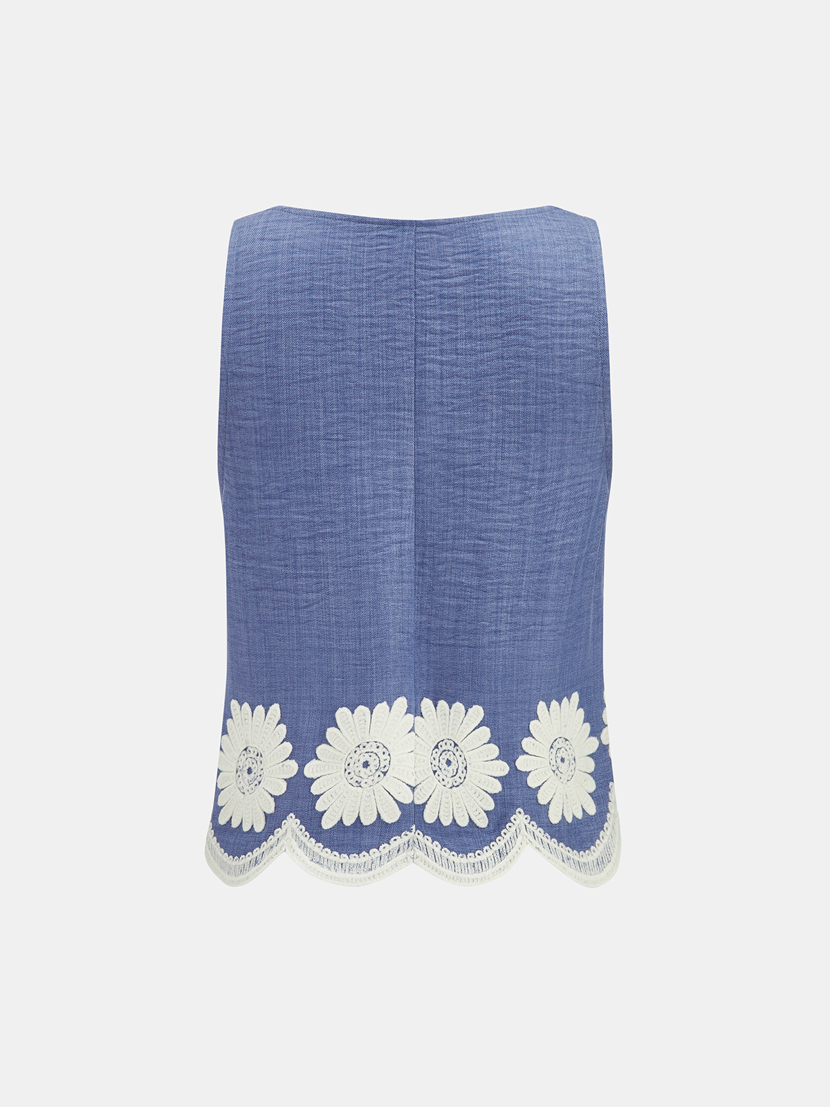 Daisy Embroidered Tank Top & Shorts Set