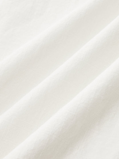 Bow Detail Cotton Cheongsam Midi Dress