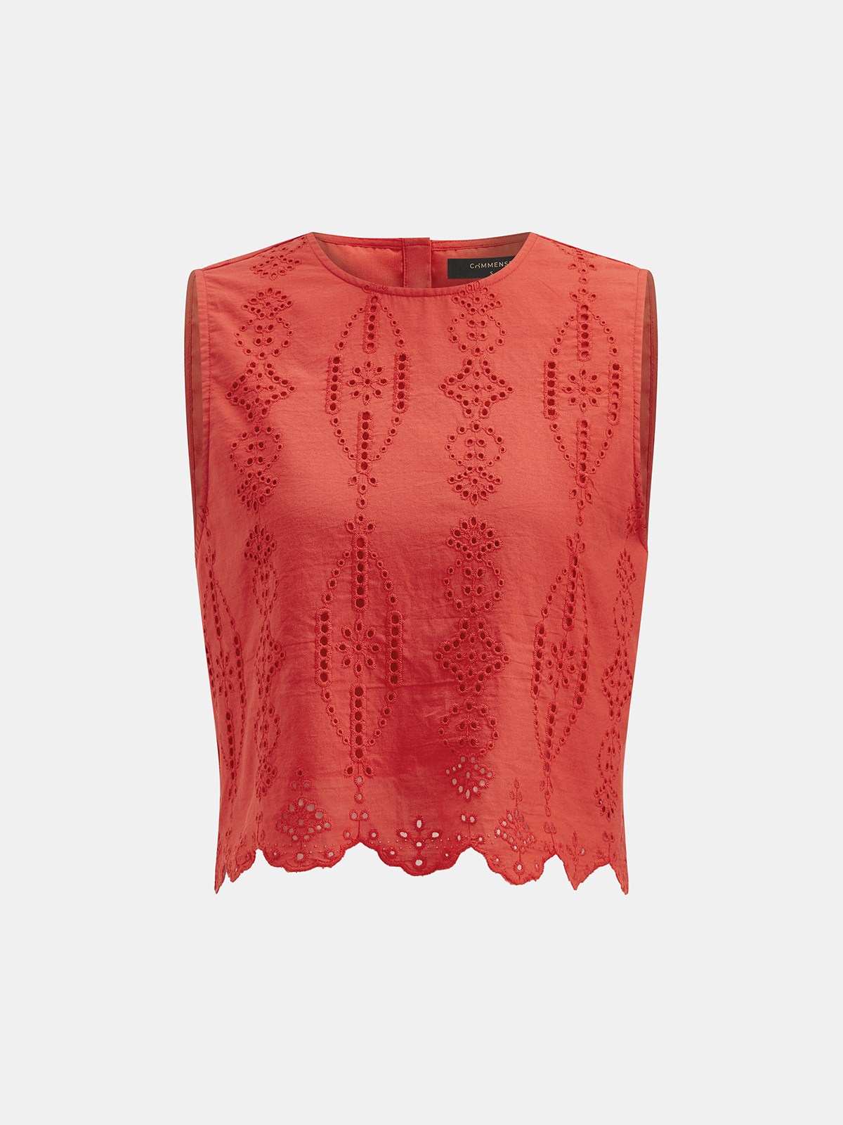 Cotton Eyelet Embroidery Top & Midi Skirt Set