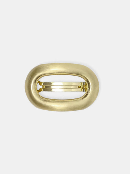 Minimalist Oval Metal Hair Clip