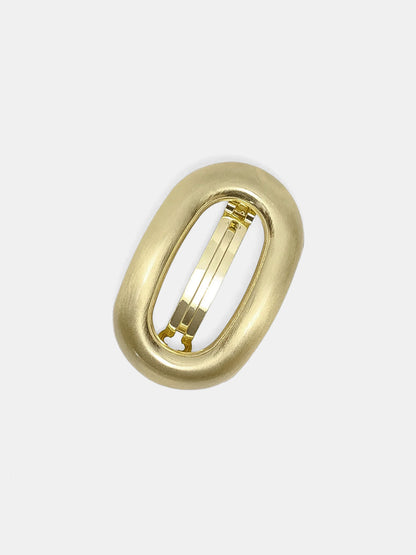 Minimalist Oval Metal Hair Clip