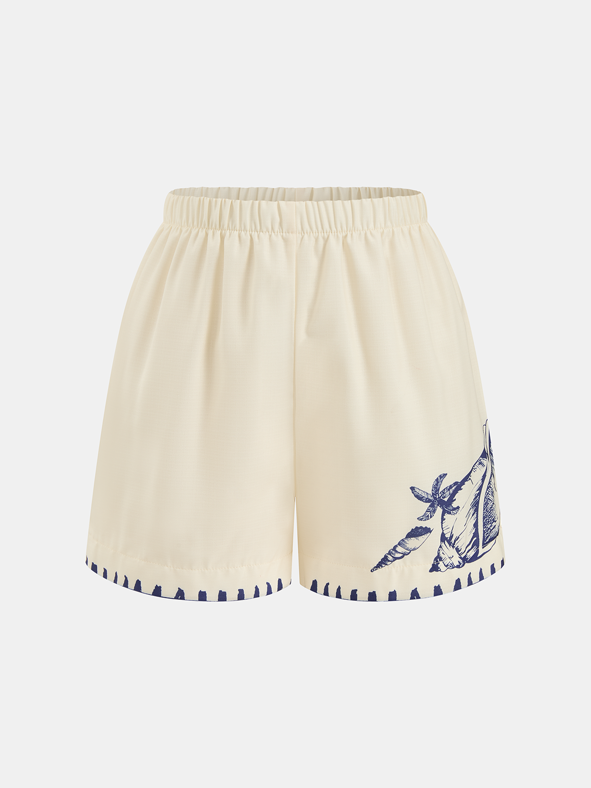Seashell Print Shirt & Shorts Set