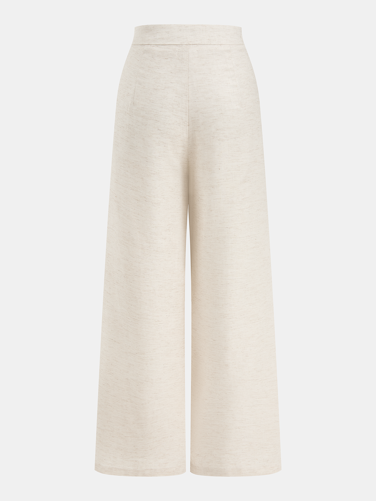Linen Blend Halter Buttoned Top & Pants Set