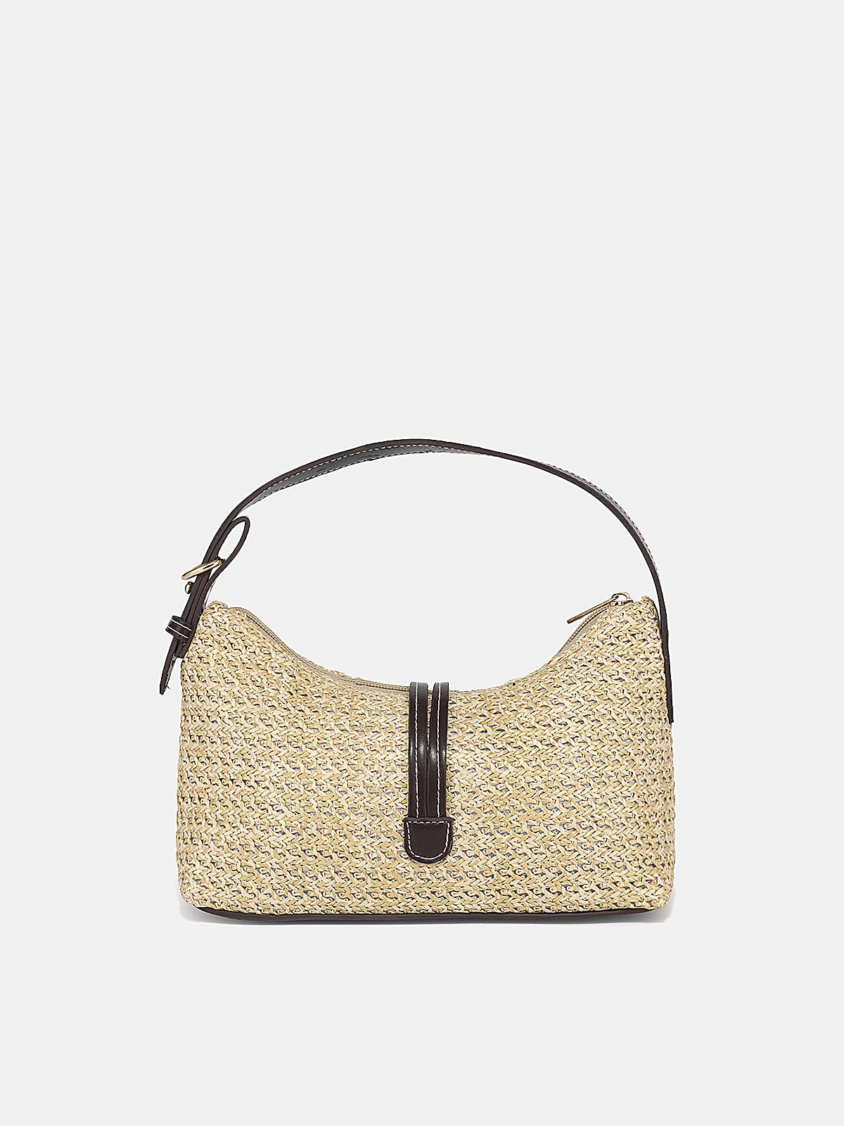Straw Woven Hobo Handbag