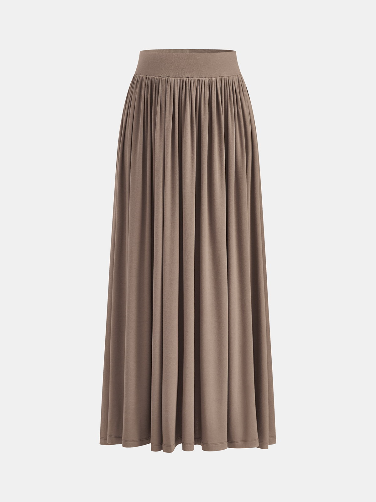 Wrap Cinched Top & Pleated Maxi Skirt Set