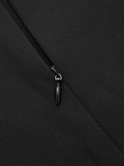 Tie Detail Contrast Piping Sleeveless Blouse