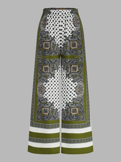 Paisley Print Cami Top & Pants Set