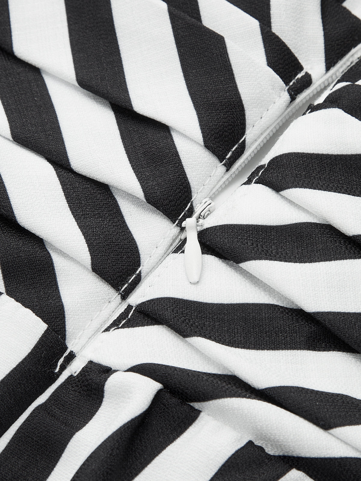 Striped Deep V Peplum Sleeveless Top