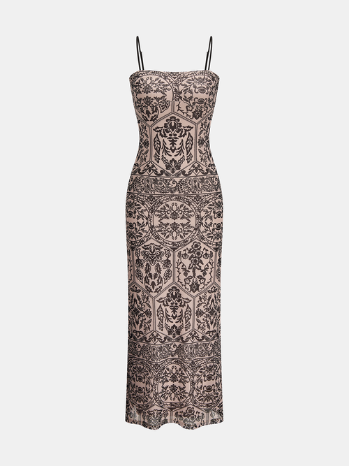 Printed Cami Maxi Dress