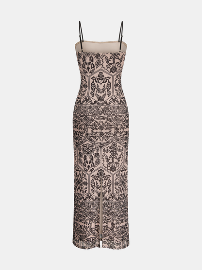 Printed Cami Maxi Dress