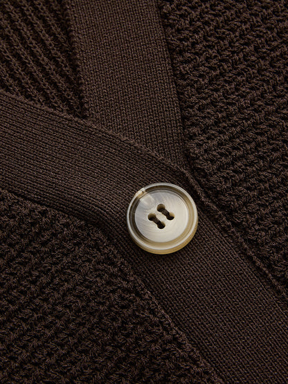 V Neck Button Down Knit Vest & Pants Set