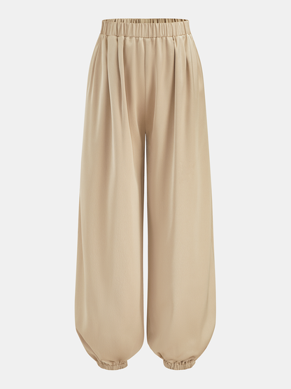 Cowl Neck Cami Top & Elastic Waist Pants Set