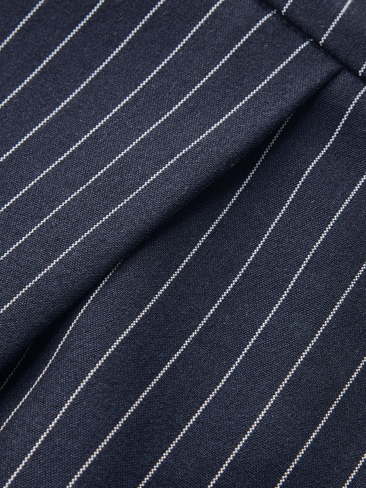 Mid Waist Pinstripe Wide Leg Pants
