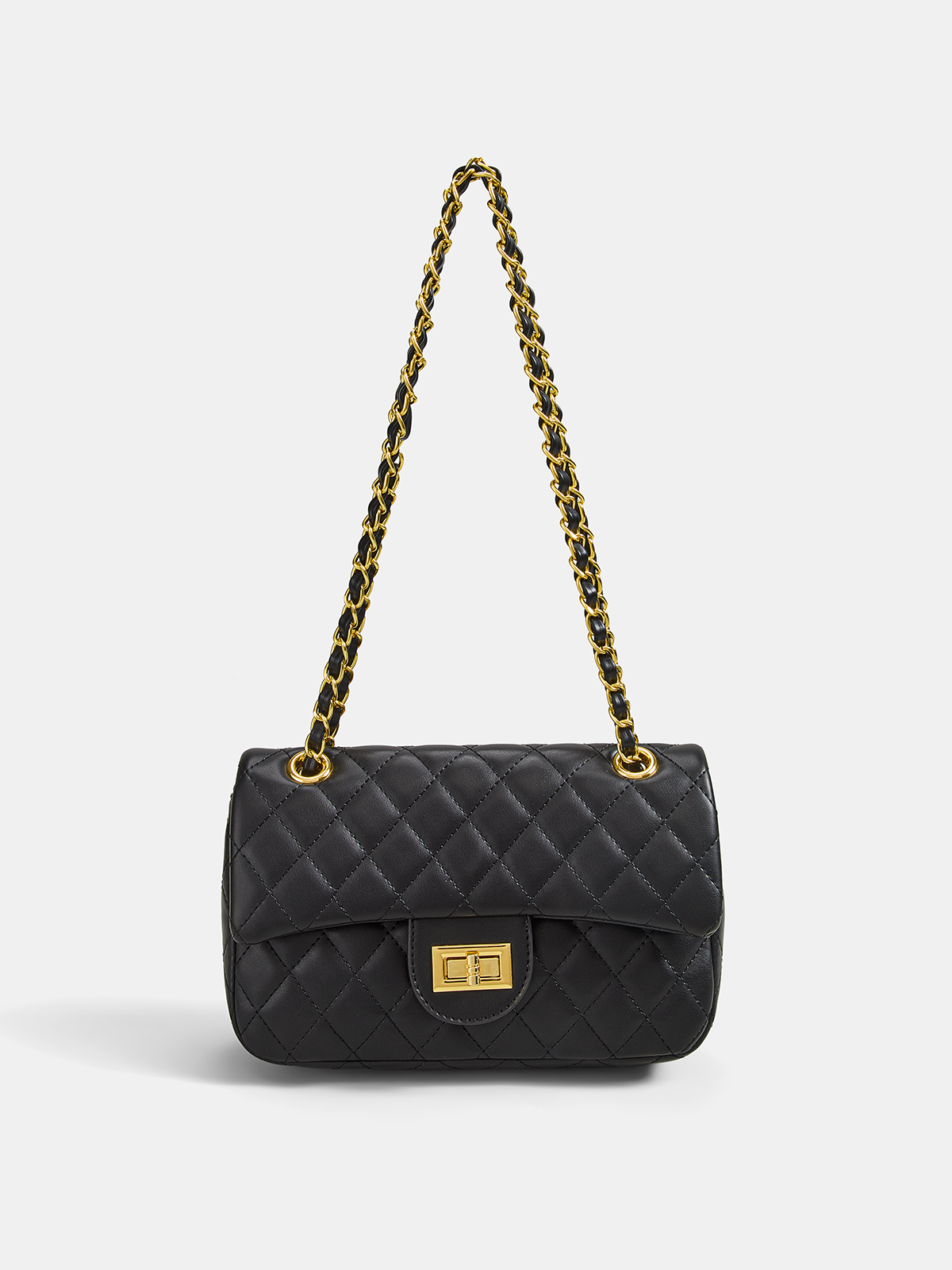 Quilted Chain Crossbody Shoulder Bag