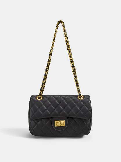 Quilted Chain Crossbody Shoulder Bag