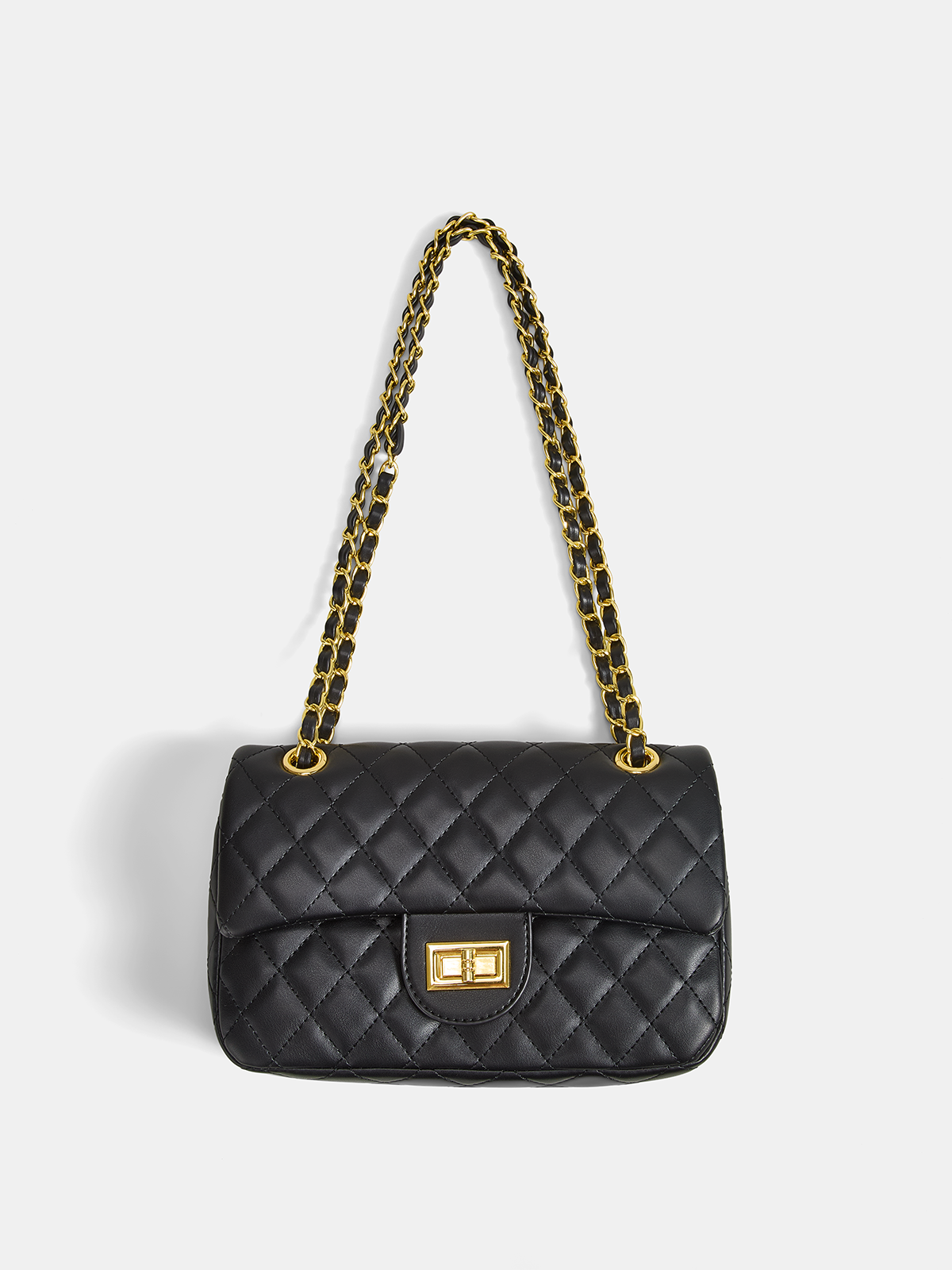 Quilted Chain Crossbody Shoulder Bag