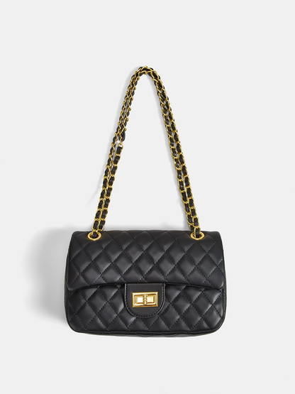Quilted Chain Crossbody Shoulder Bag