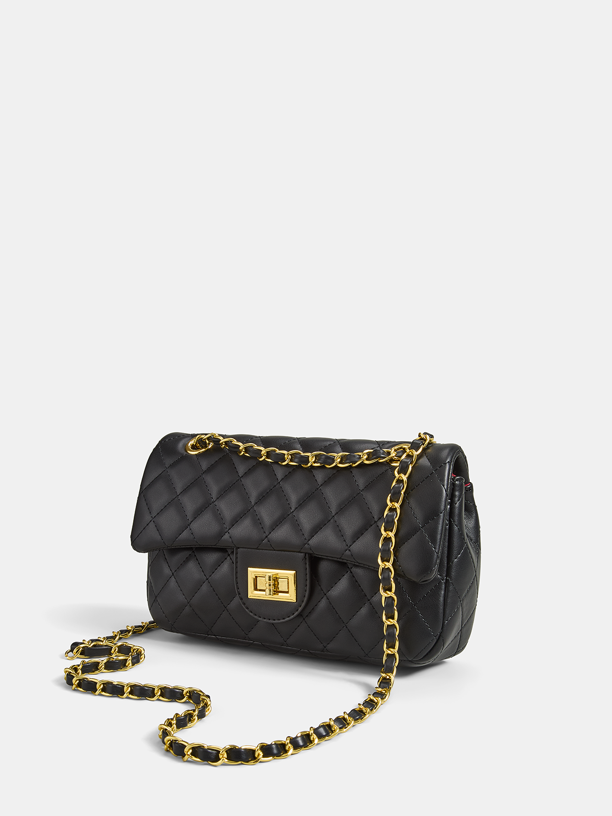 Quilted Chain Crossbody Shoulder Bag