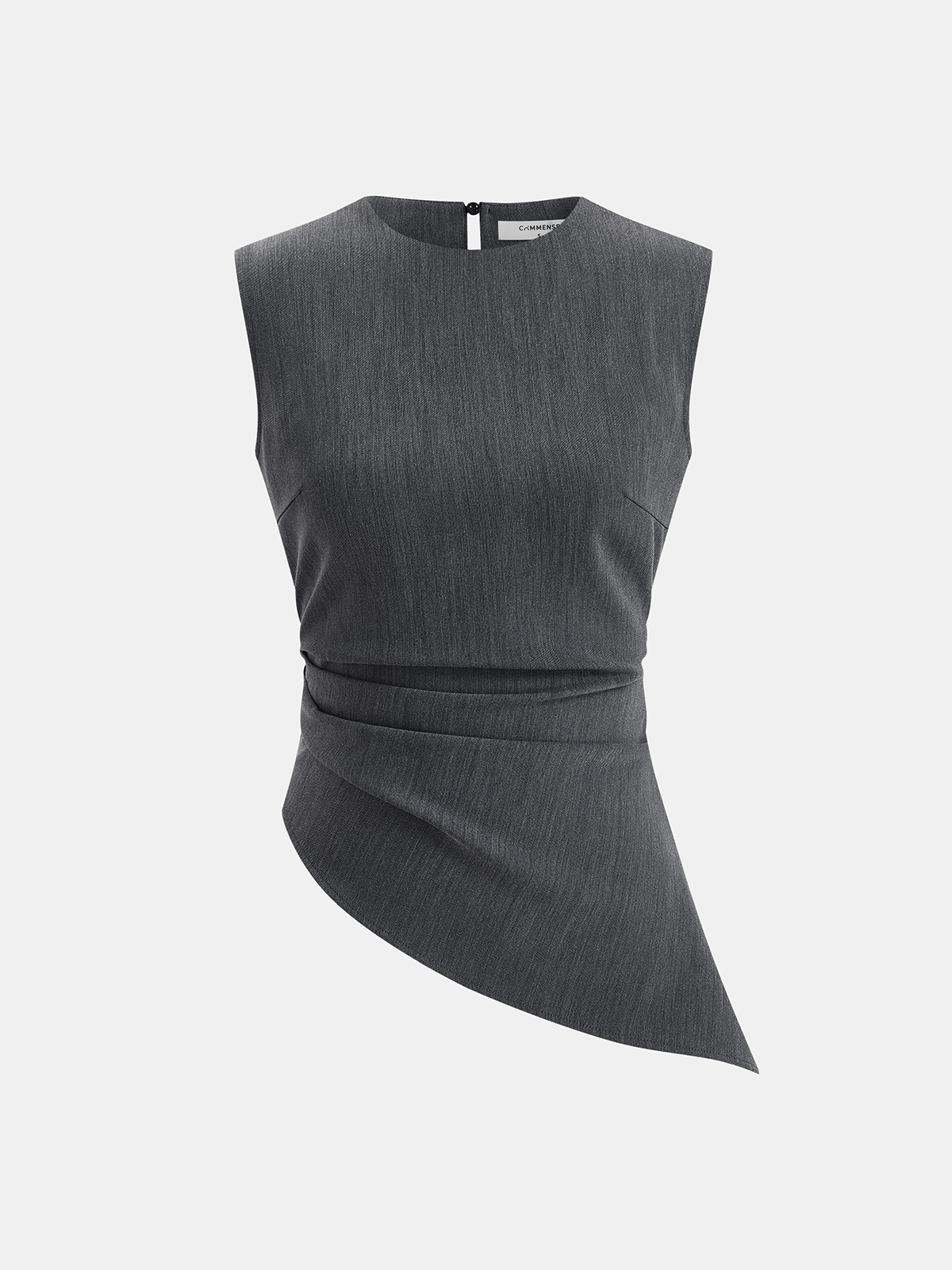 Sleeveless Asymmetric Top & Pleated Pants Set
