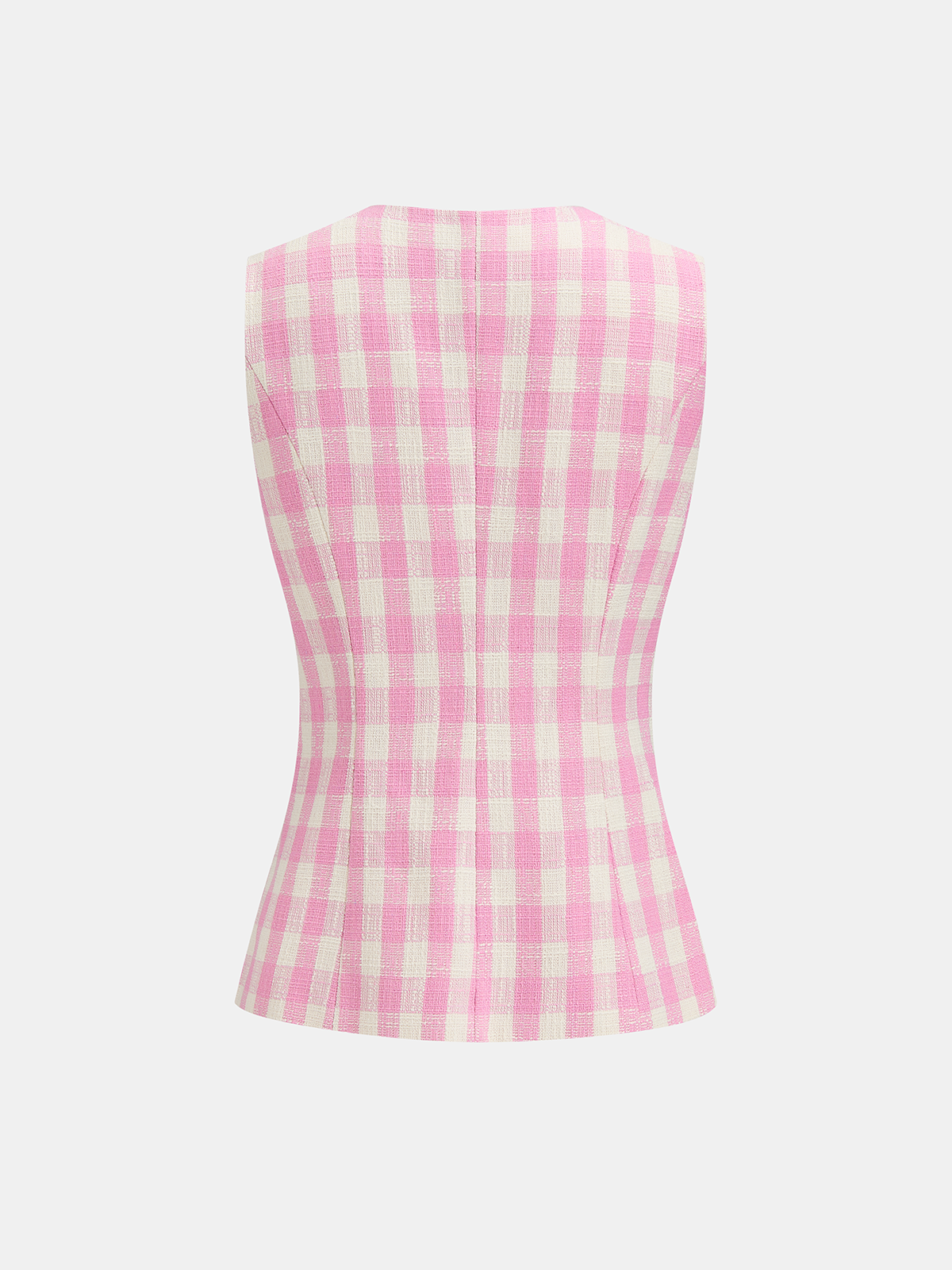 Gingham Sleeveless Vest & Shorts Set