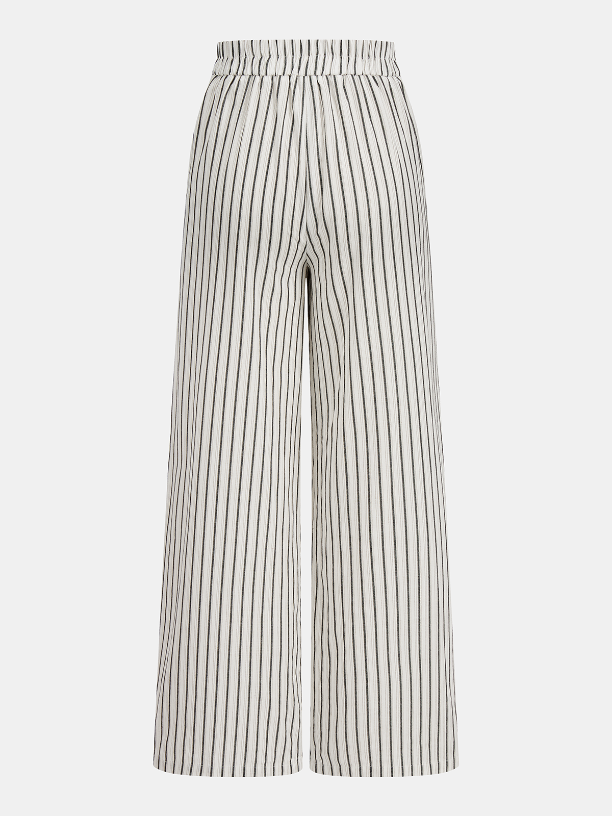 Cotton Striped Cross Wrap Top & Pants Set