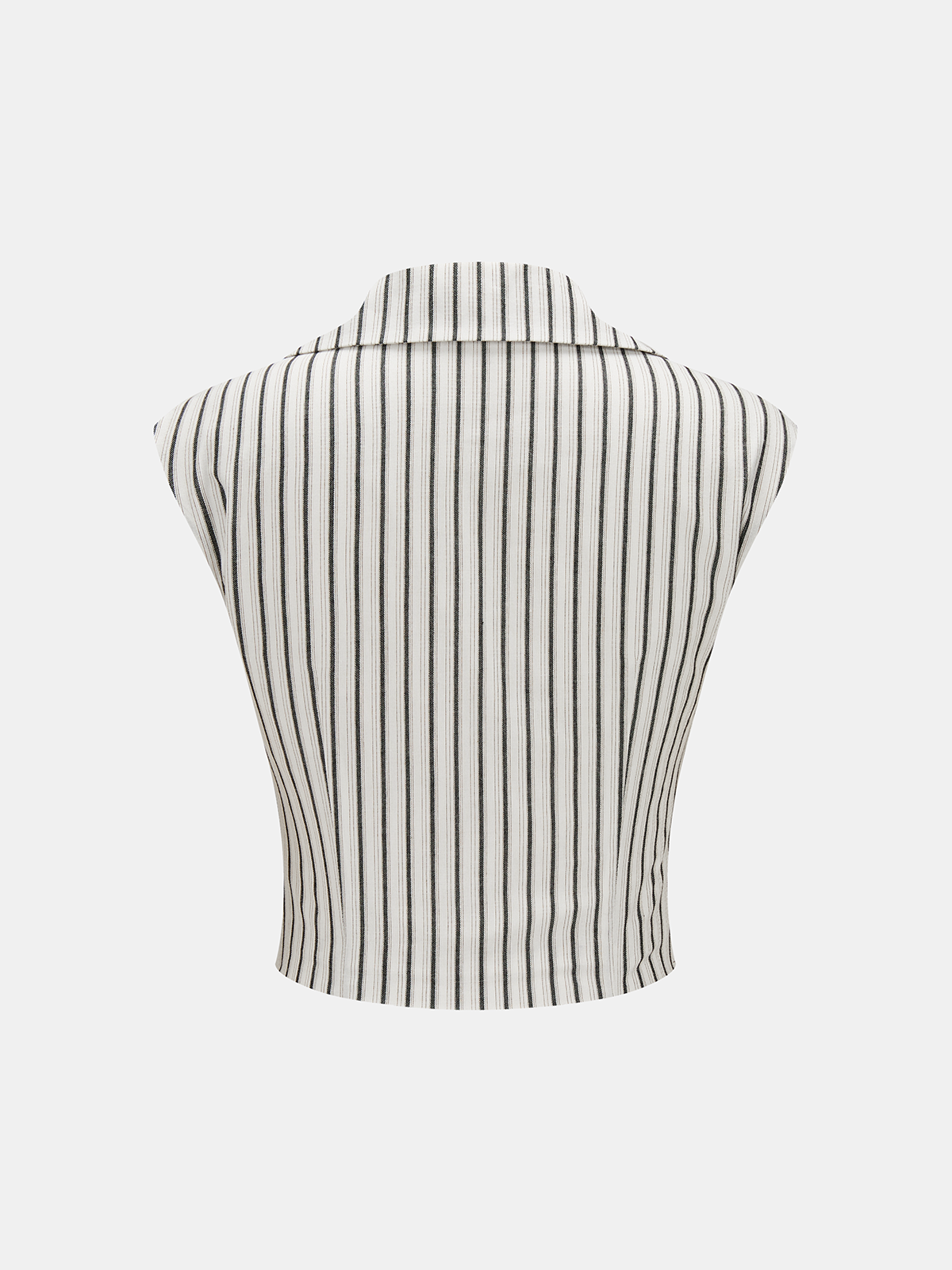 Cotton Striped Cross Wrap Top & Pants Set