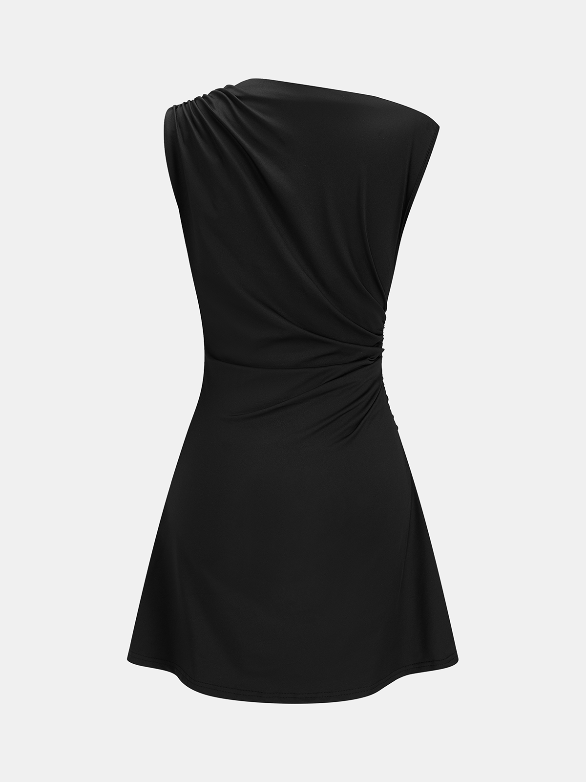 Ruched Metal Detail Bodycon Dress