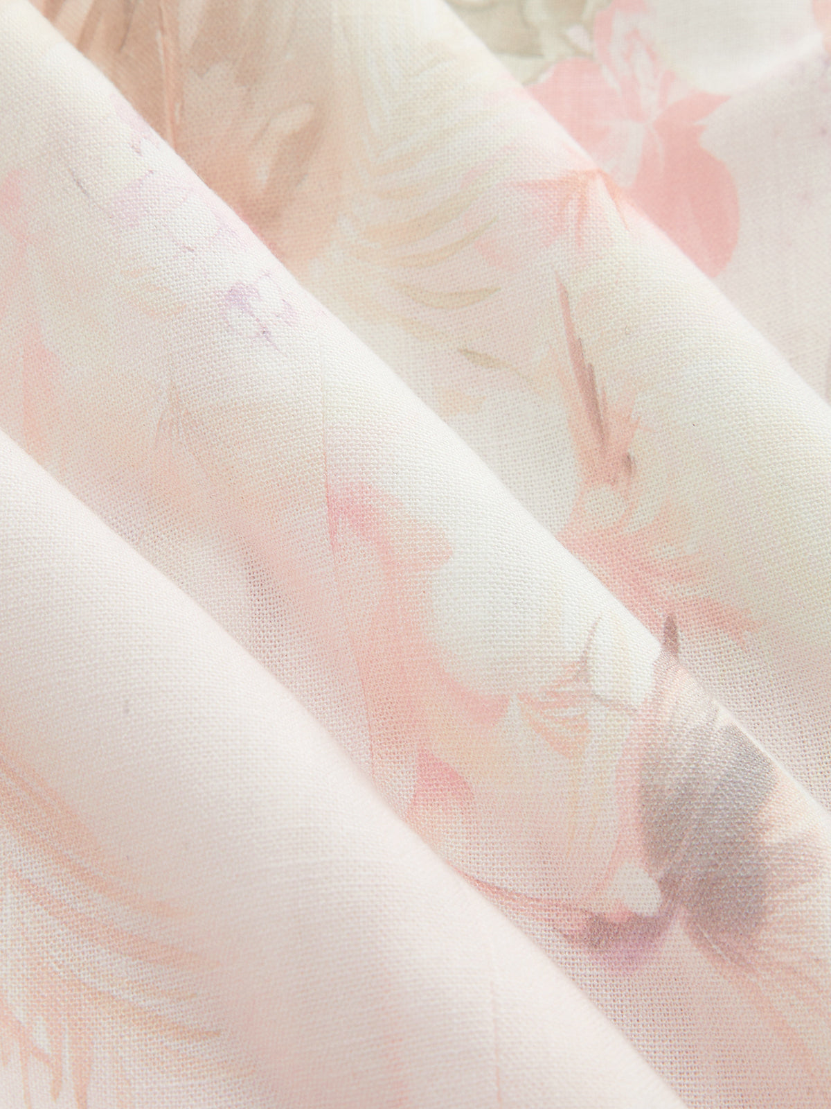 Watercolor Floral Print Vest & Pleated Shorts Set