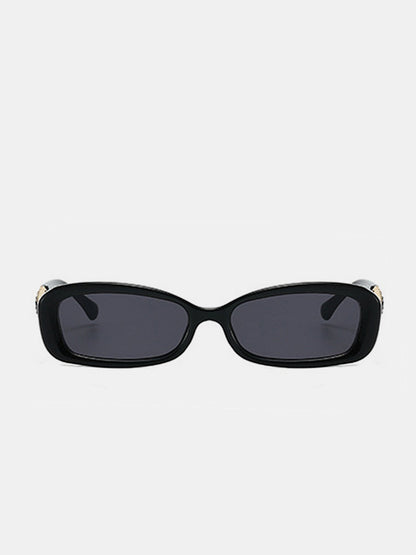 Chain Decor Rectangular Sunglasses