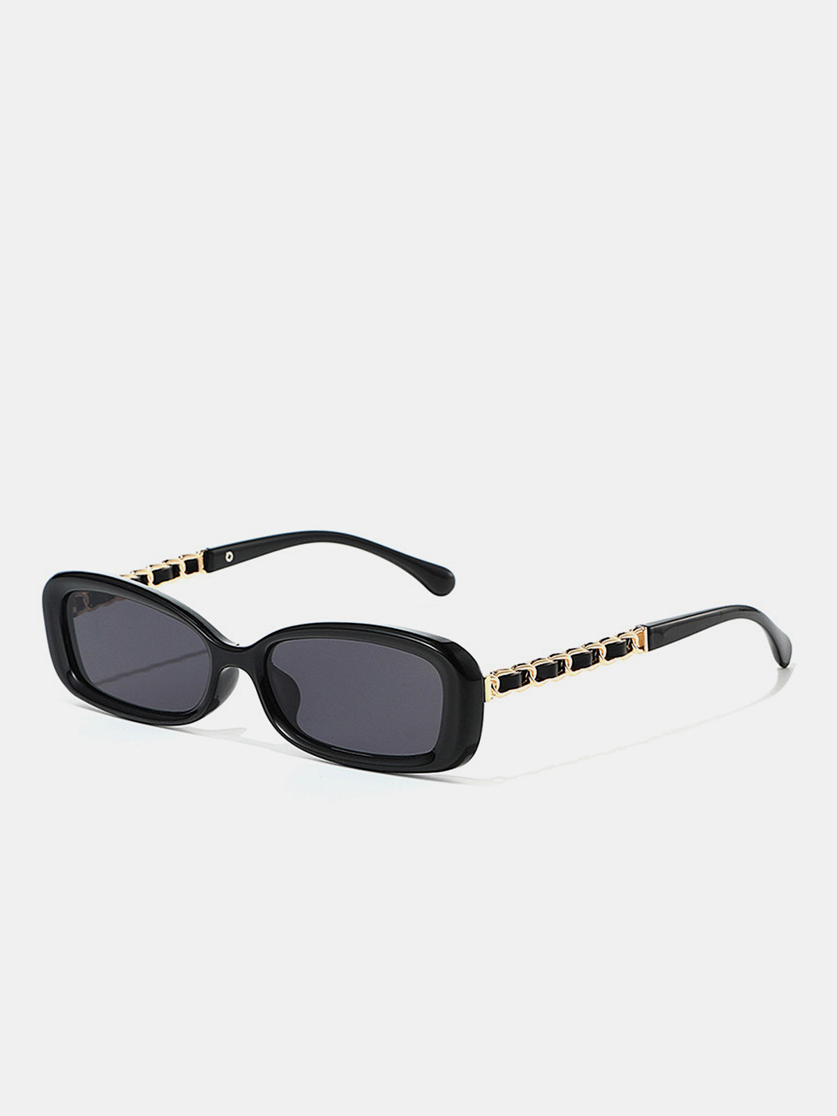 Chain Decor Rectangular Sunglasses