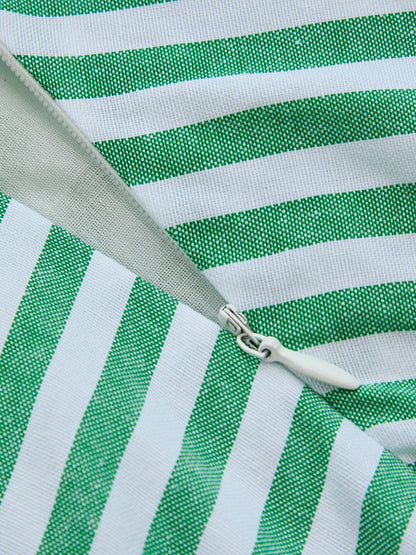 Striped One-Shoulder Maxi Dress