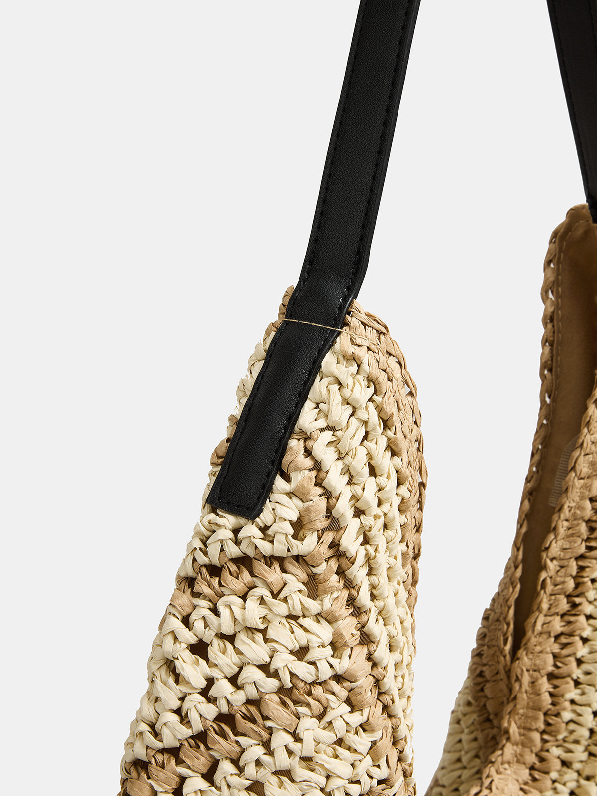 Straw Woven Large Shoulder Tote Bag