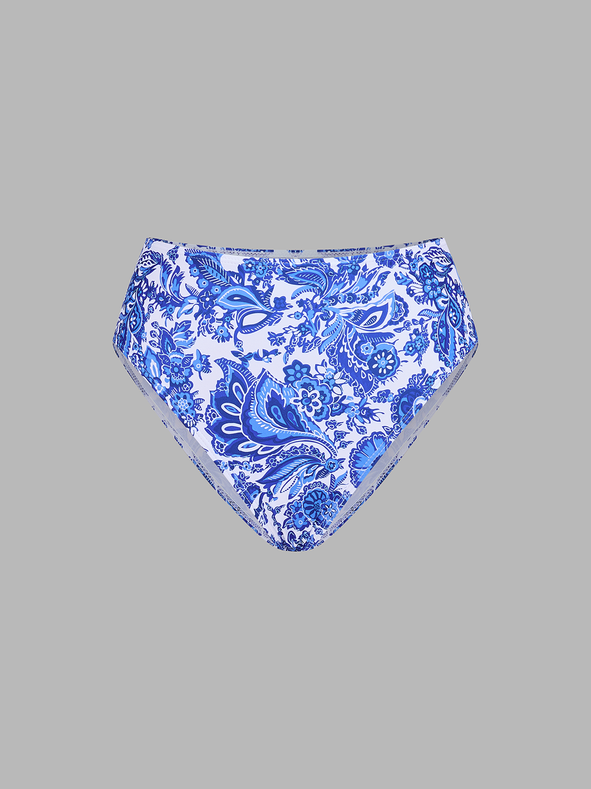 Paisley Halter High Waist Bikini Set