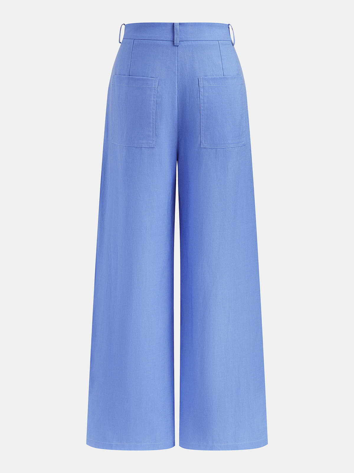 Linen-Blend Strapless Peplum Top & Pants Set
