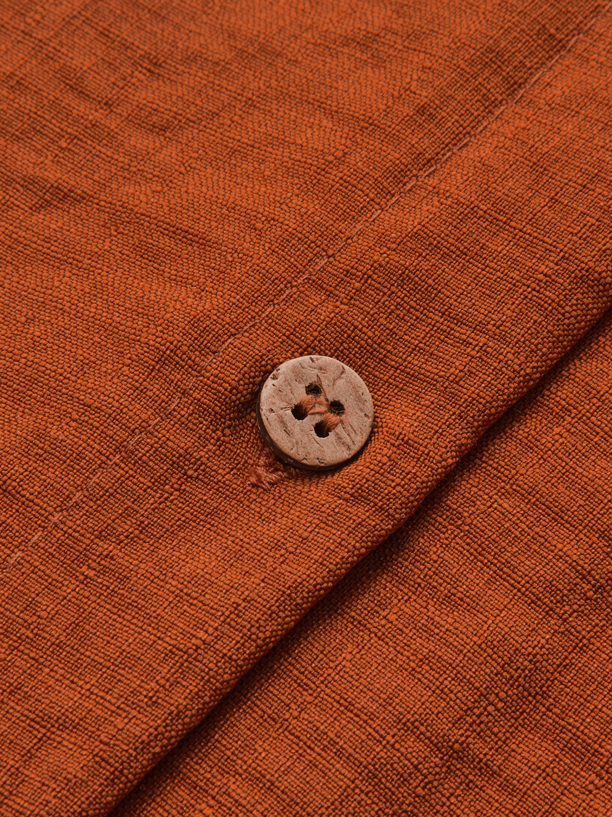 Cotton Linen Loose Shirt & Roll Cuff Shorts Set