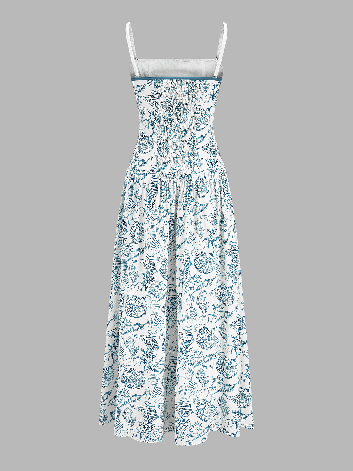 Seashell Print Cami Maxi Dress