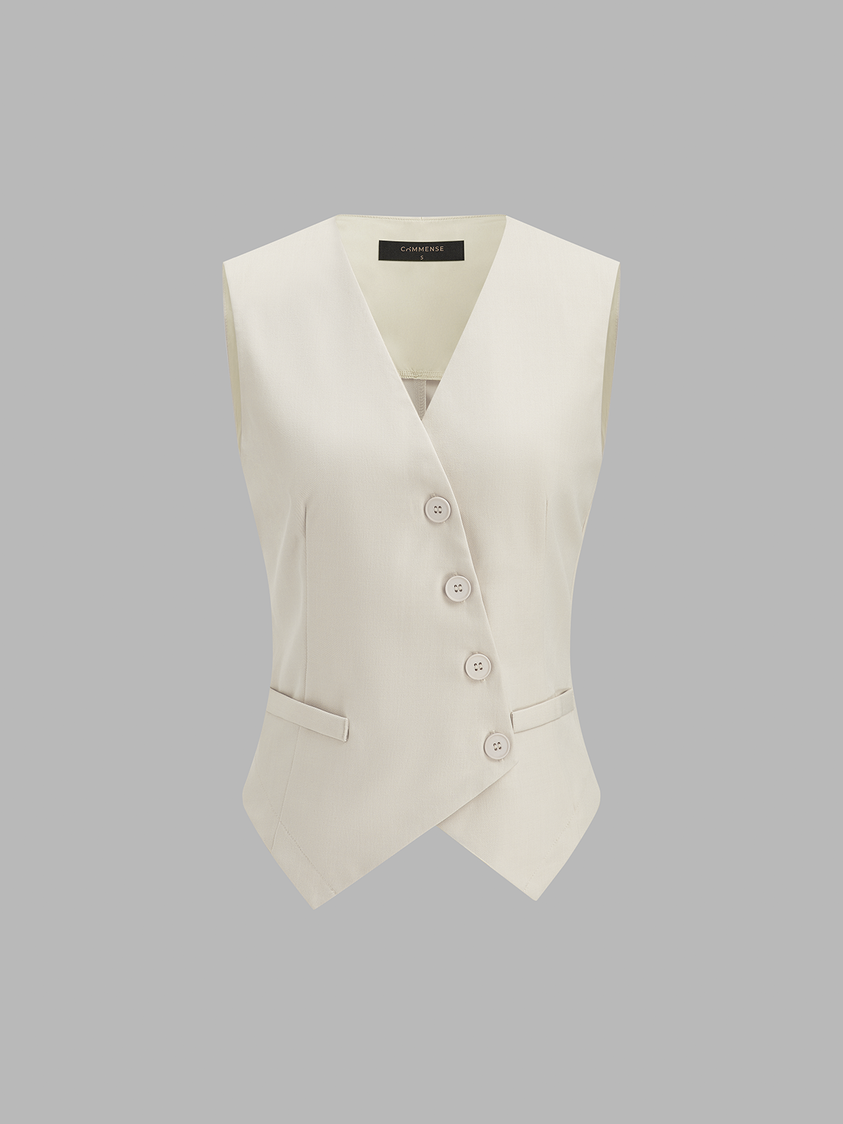 Sleeveless Asymmetrical Vest & Pants Set