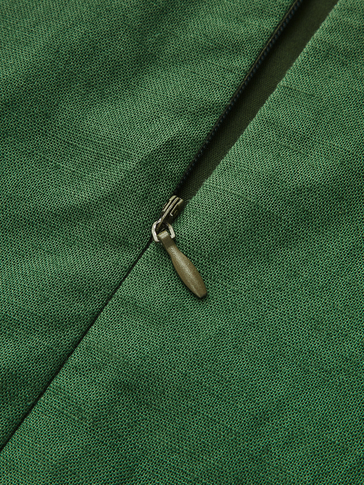Rickrack Trim Cotton Linen Cami Mini Dress