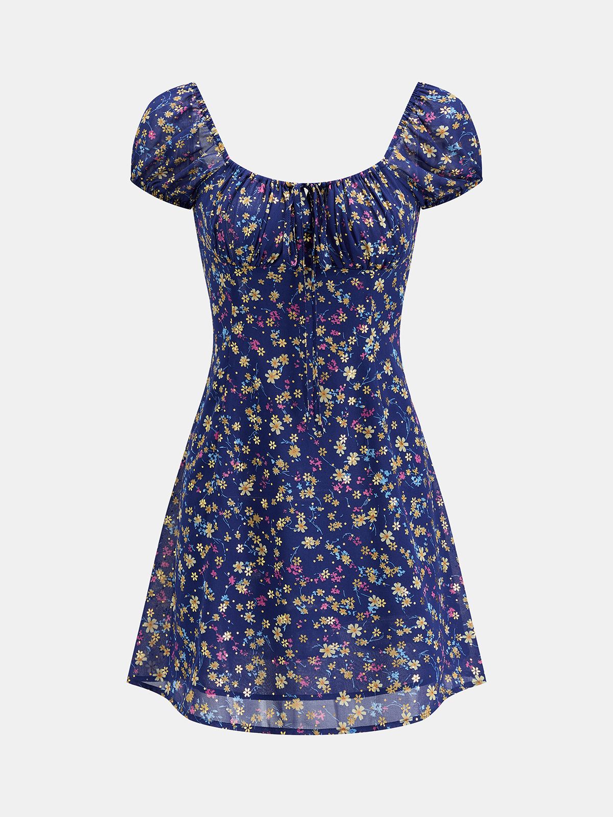 Ditsy Floral Chiffon Mini Dress