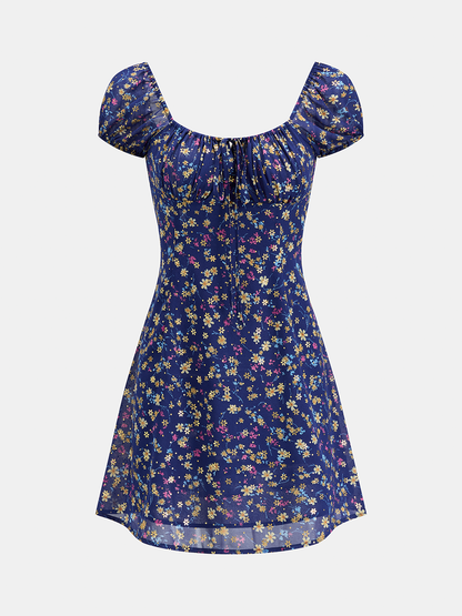 Ditsy Floral Chiffon Mini Dress